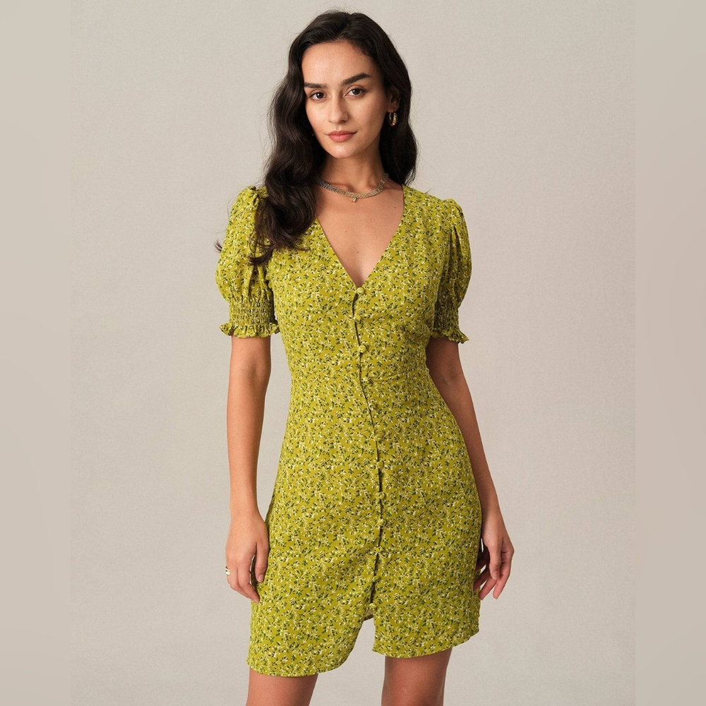 Green summer dress